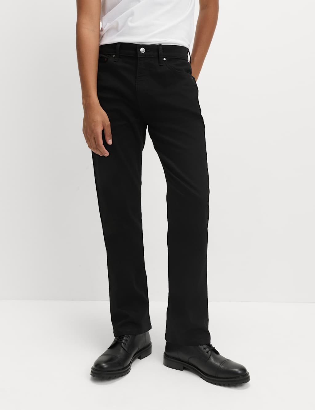 Marks & Spencer M&S Bootcut Fit Stretch Jeans Black/Black