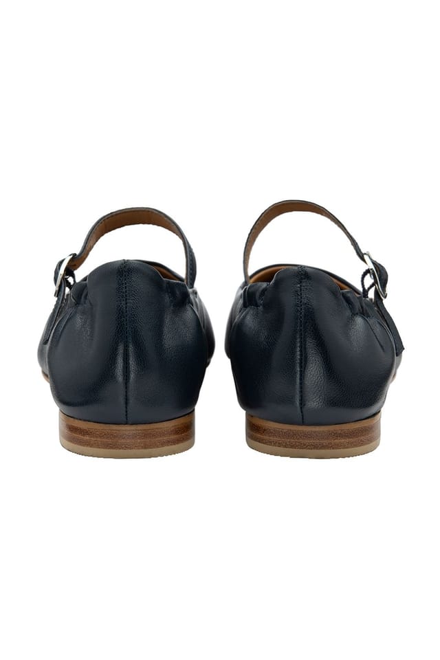 Ravel Ravel Women's 'Lanton' Leather Mule Sandals in Navy - 3