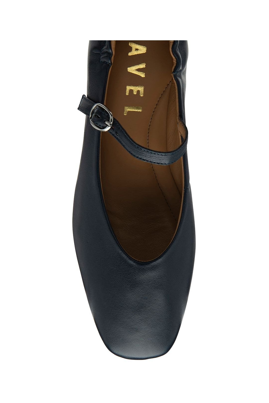 Ravel Ravel Women's 'Lanton' Leather Mule Sandals in Navy - 4