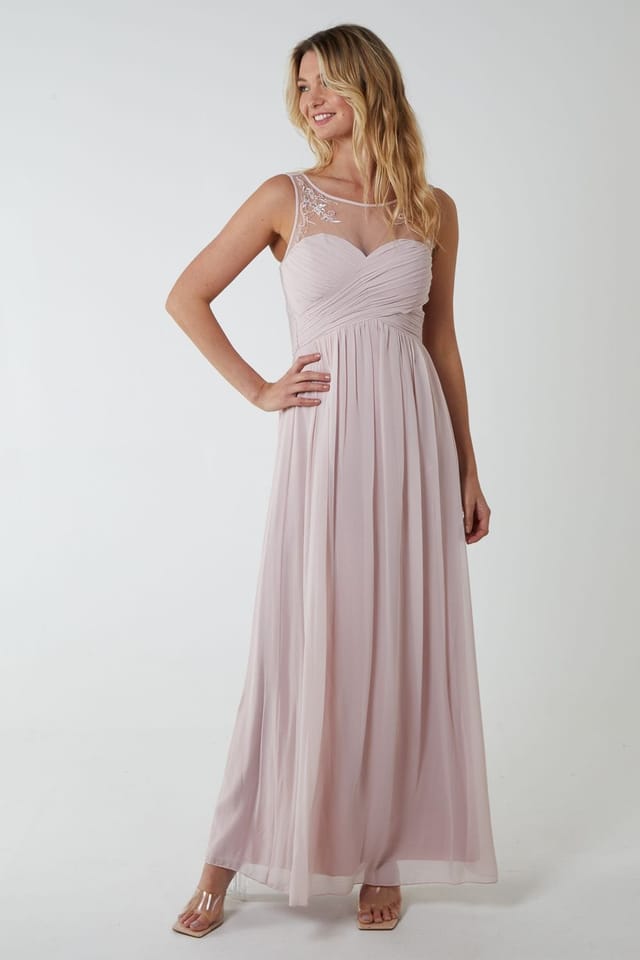 Blue Vanilla Blue Vanilla Women's Embellished Maxi Dress in Pink - 3