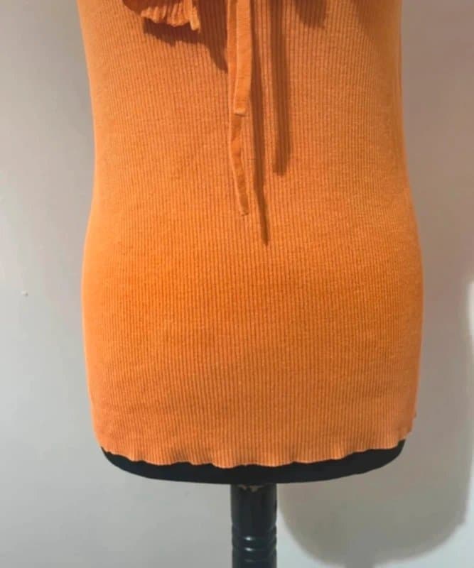 Lauren Ralph Lauren Lauren Ralph Lauren Silk-Blend Ruffled Knit Top - Size Large / 14