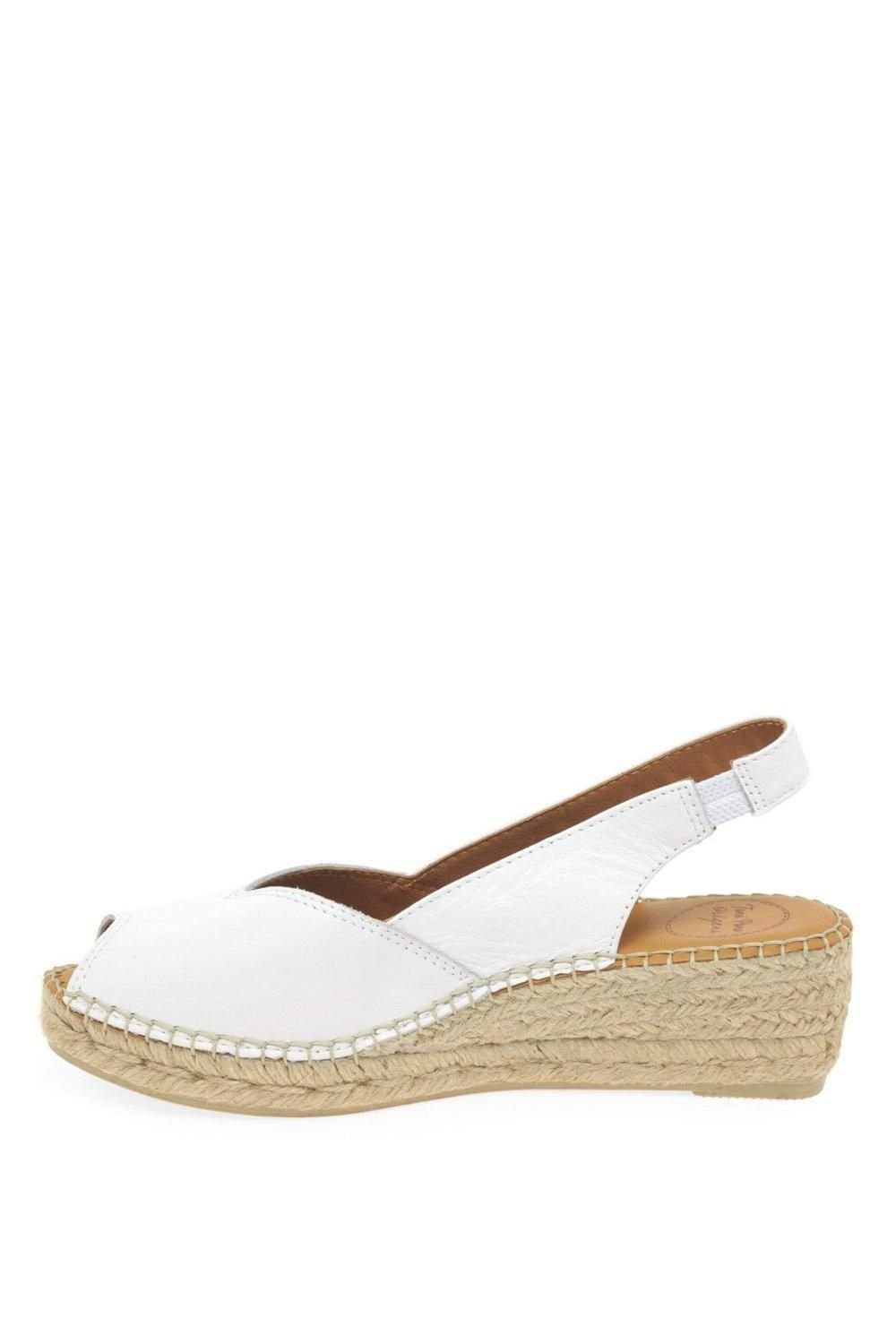 Toni Pons Toni Pons Women's 'Bernia' Wedge Heel Espadrilles Sandals in White - 2