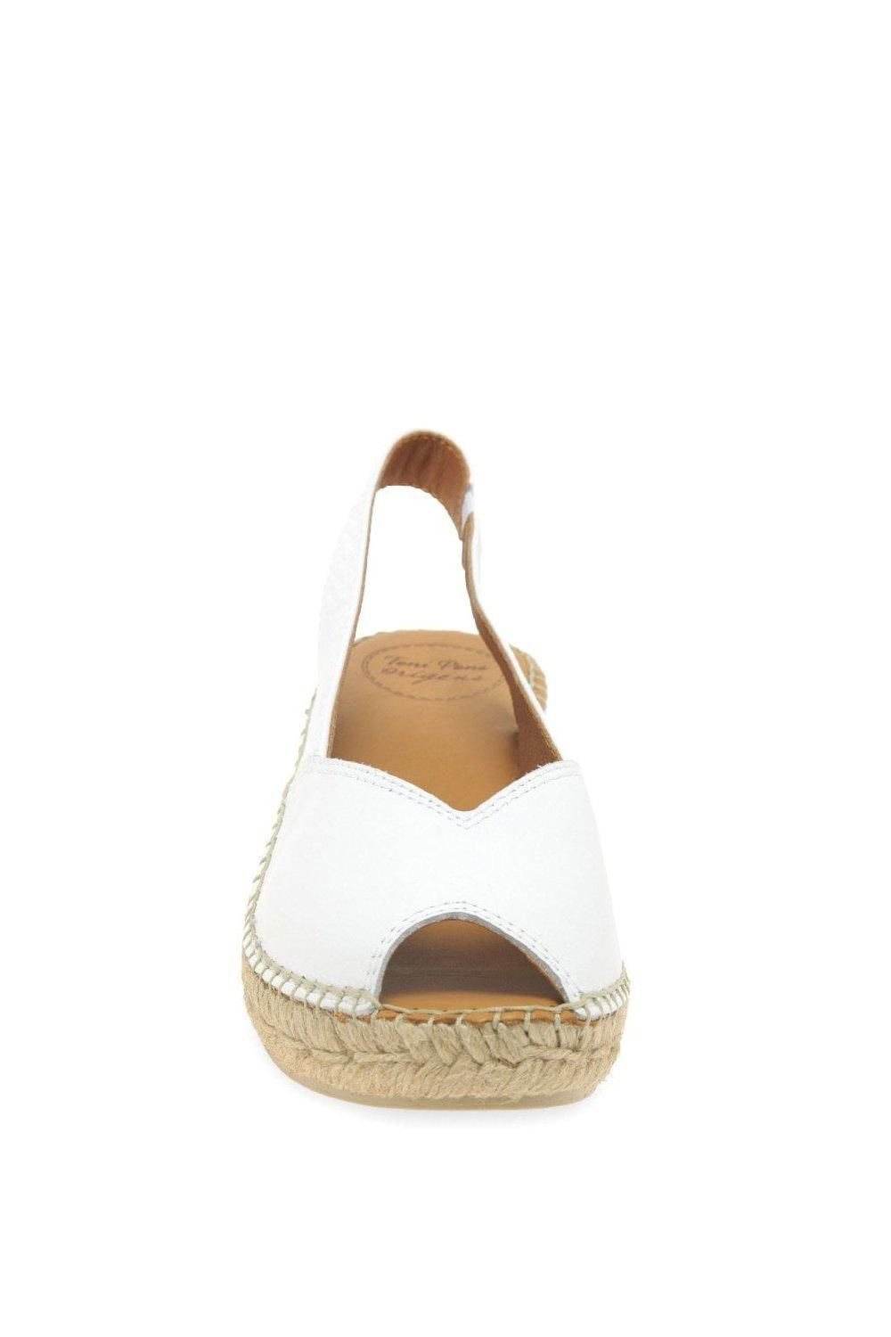 Toni Pons Toni Pons Women's 'Bernia' Wedge Heel Espadrilles Sandals in White - 3
