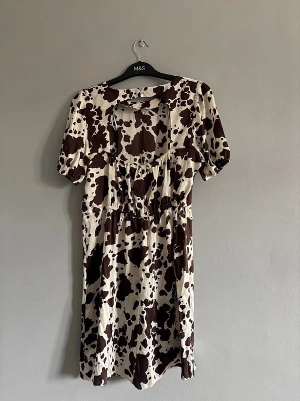 New Look cow print dress
