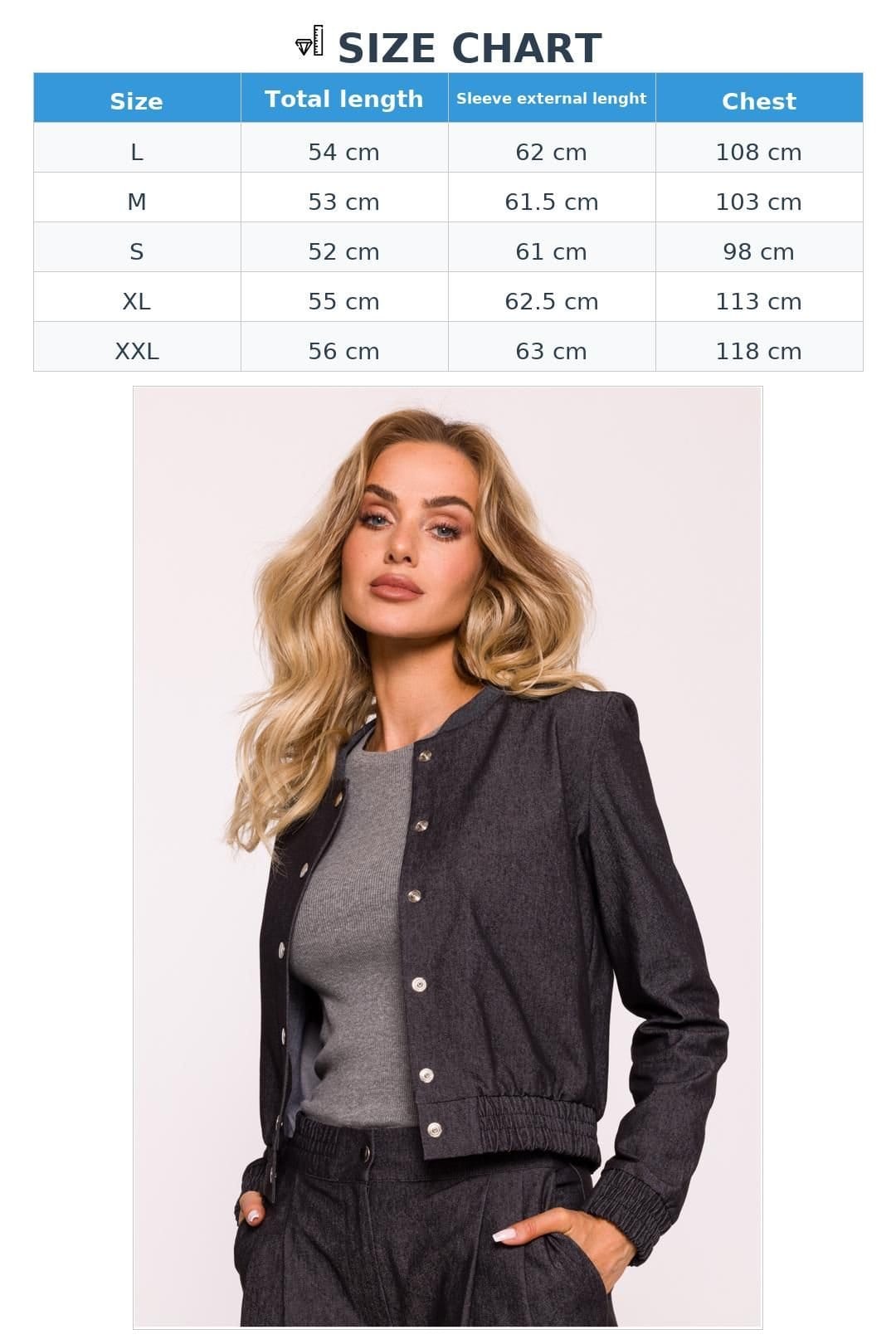 Love Lace Love Lace Women's Stylish Cotton Bomber Jacket with Snap Fit in Grey - 4