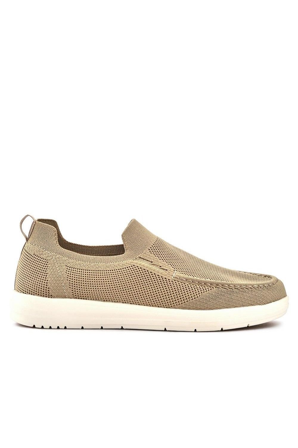 Pavers Pavers Men's Stretchy Slip-On Shoes in Beige - 2