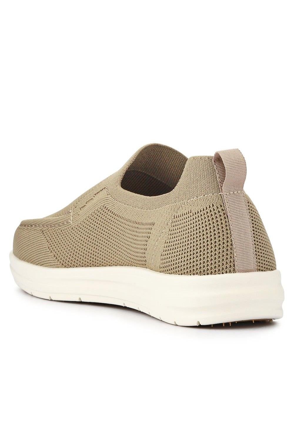 Pavers Pavers Men's Stretchy Slip-On Shoes in Beige - 3