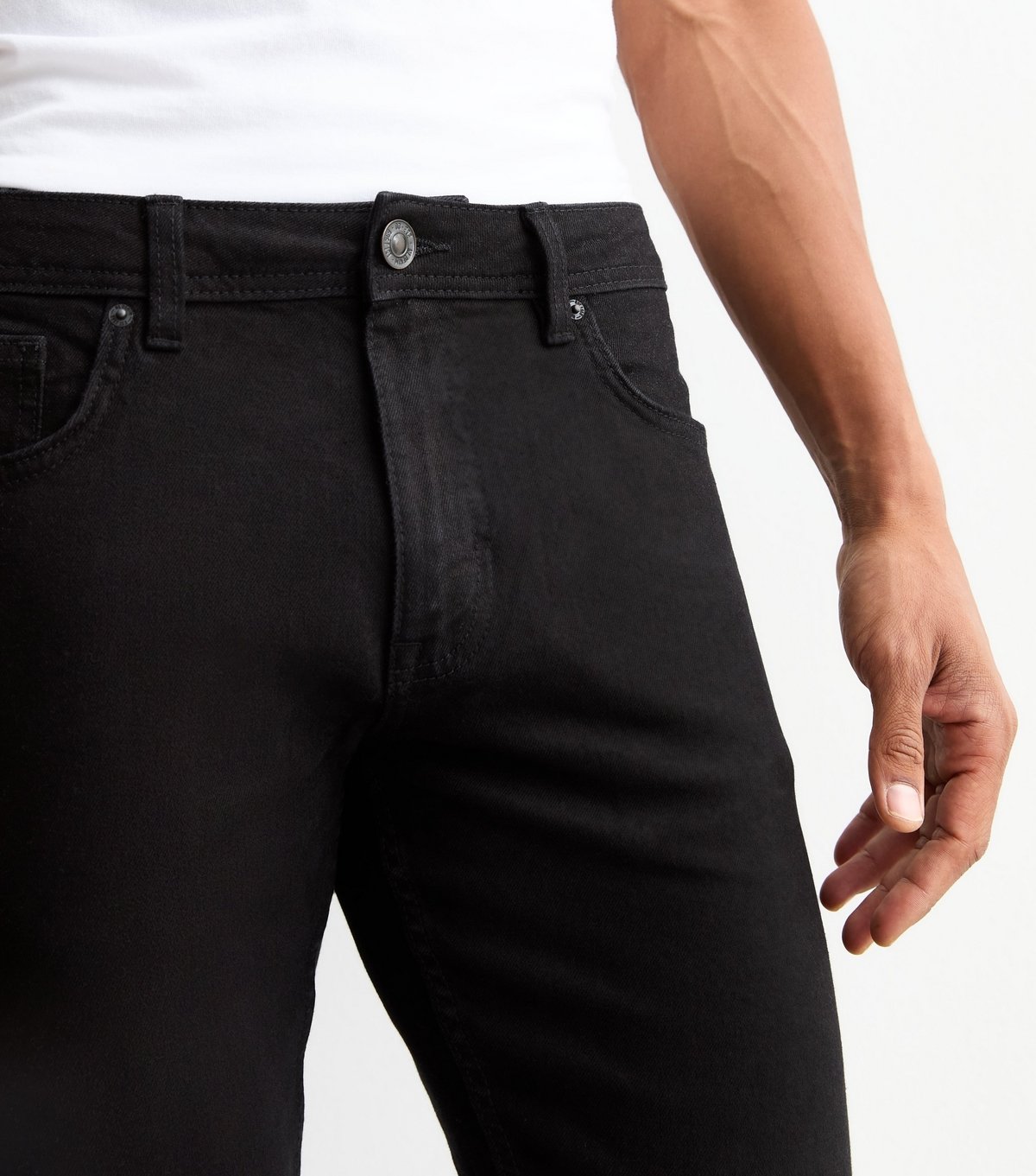 New Look Men's Black Slim Jeans New Look - 3
