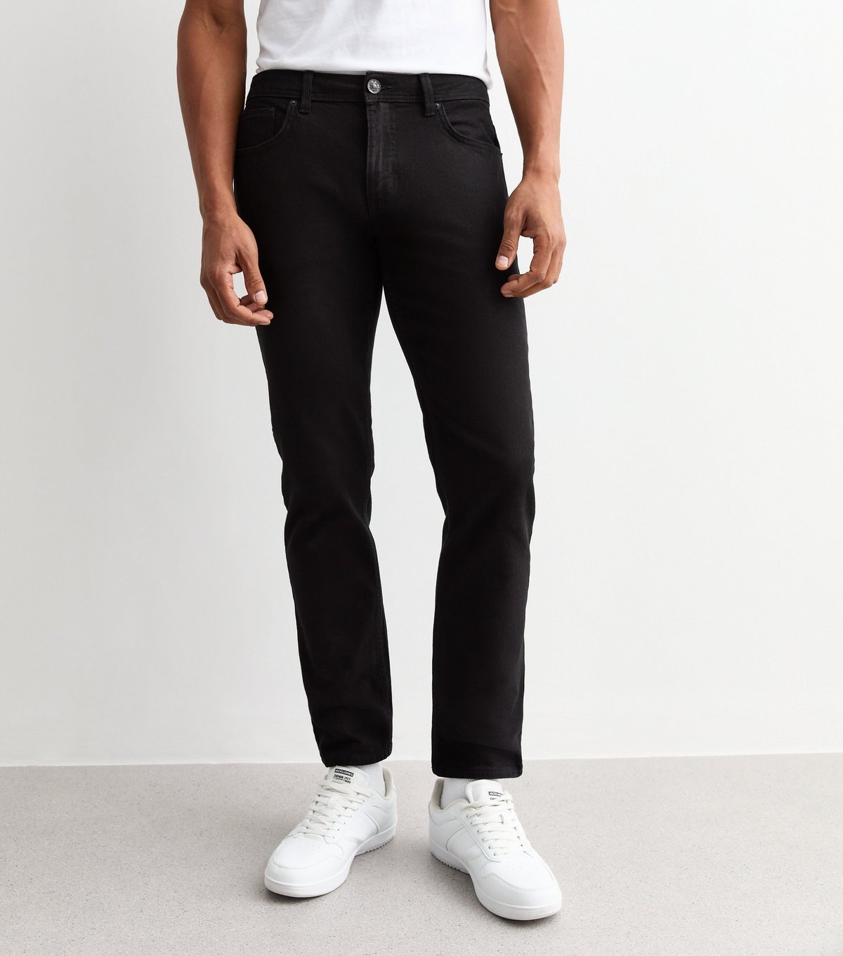 New Look Men's Black Slim Jeans New Look - 4