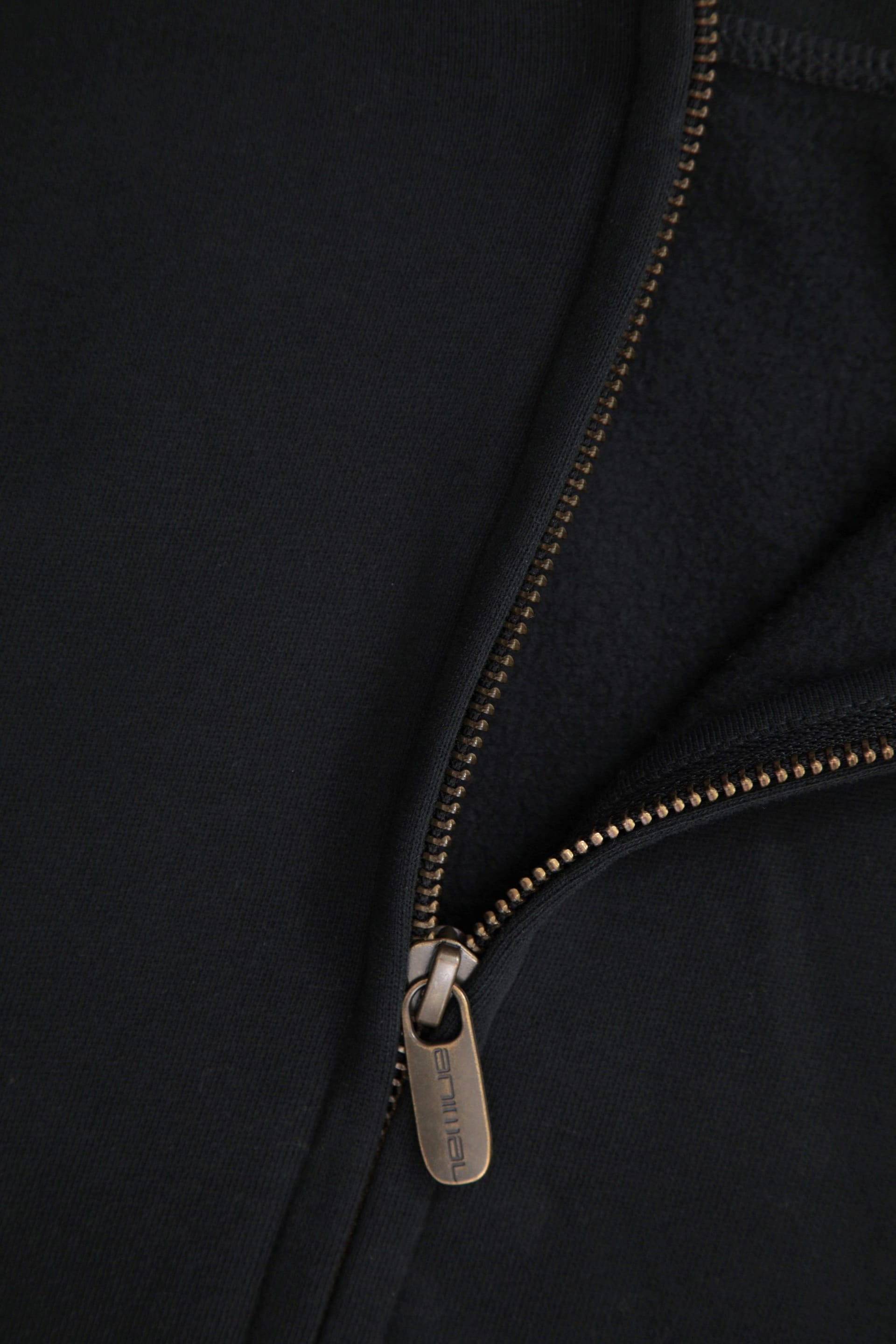 Animal Animal Women's 'Idol' Soft 100% Cotton Casual Logo Comfortable Zip Through Hoodie in Black - 4
