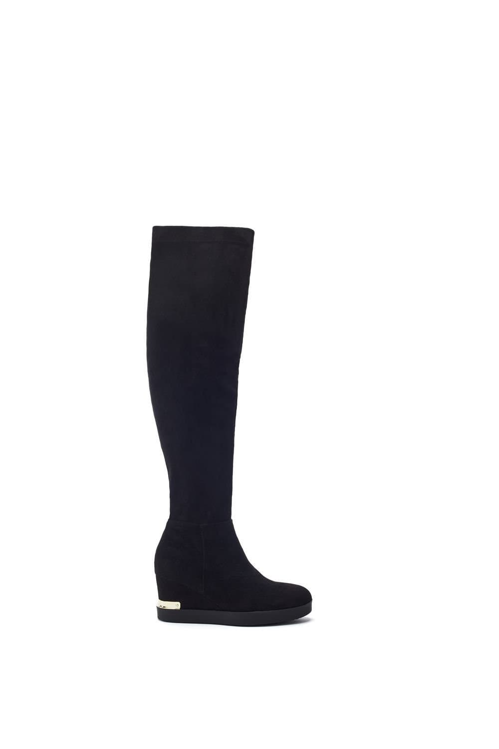 b.soleful b.soleful Women's 'Gala' Alcantara Heeled Boots in Black