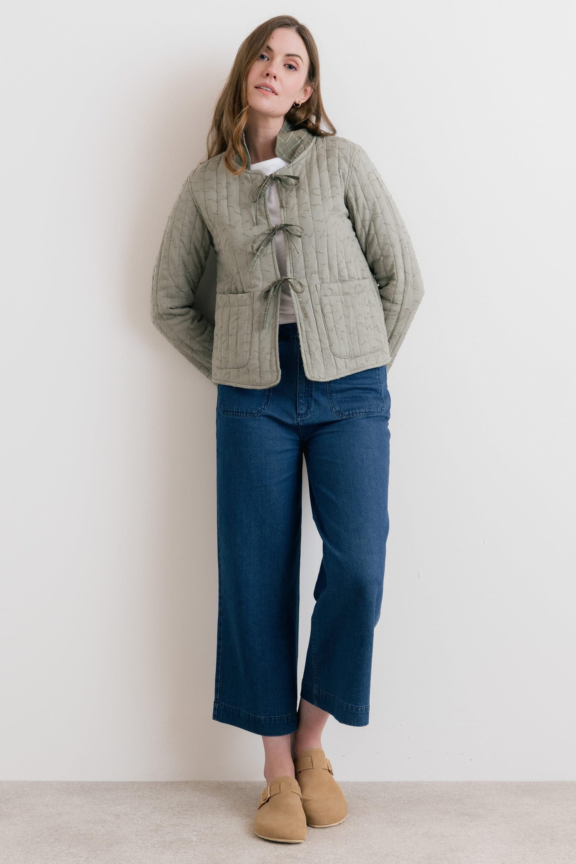 Lily & Me Lily & Me Women's Ash Quilted Checked Reversible Jacket - 4