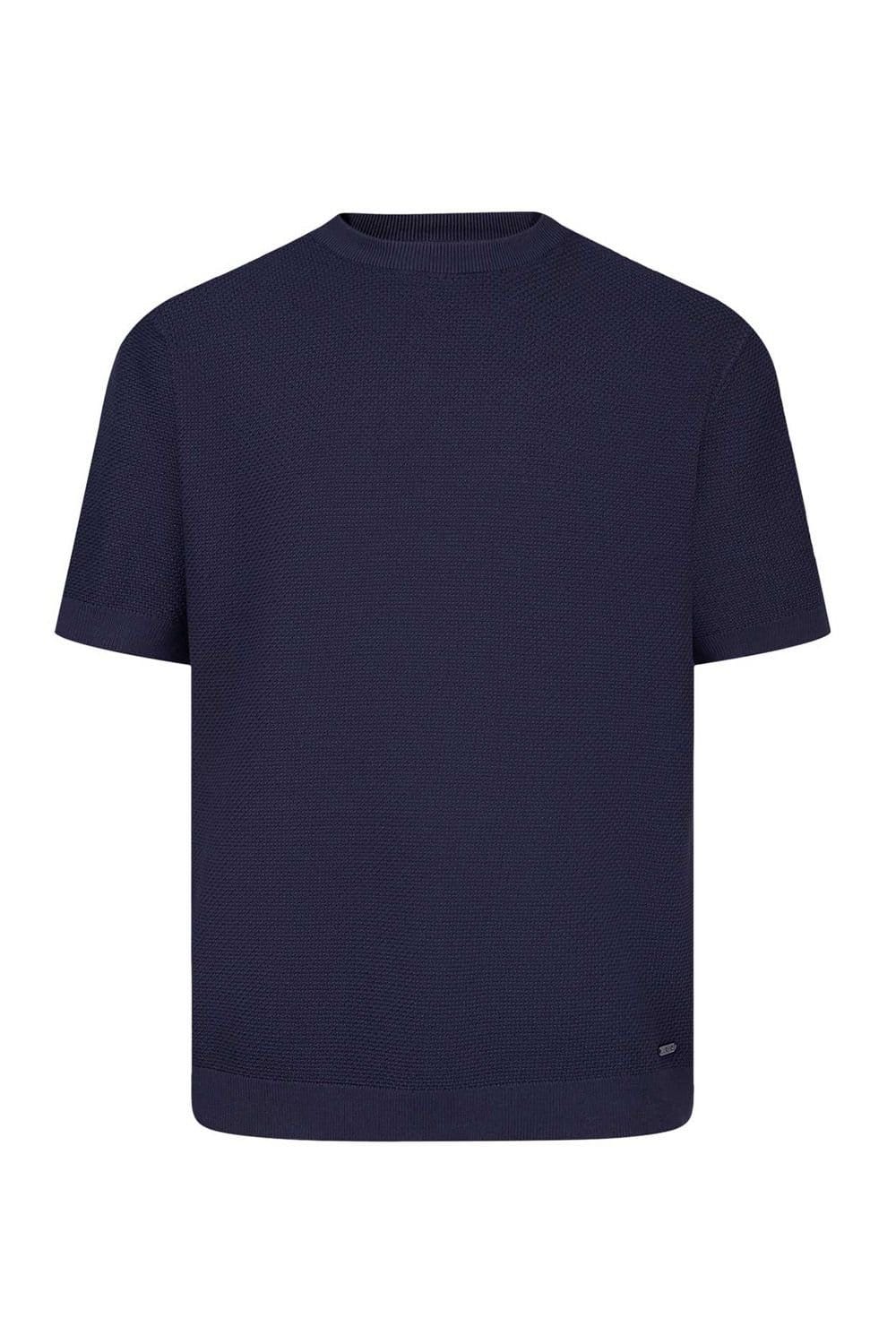 Luke 1977 Luke 1977 Men's Ford Relax Fit Knitted T-shirt in Dark Navy - 4