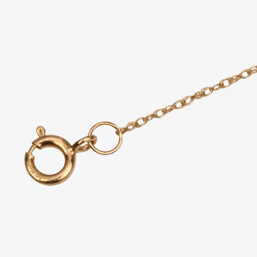 T.H.Baker T.H.Baker Women's 9ct Yellow Gold 0.10ct Bezel-Set Diamond Cross Pendant TH0121842 - 3