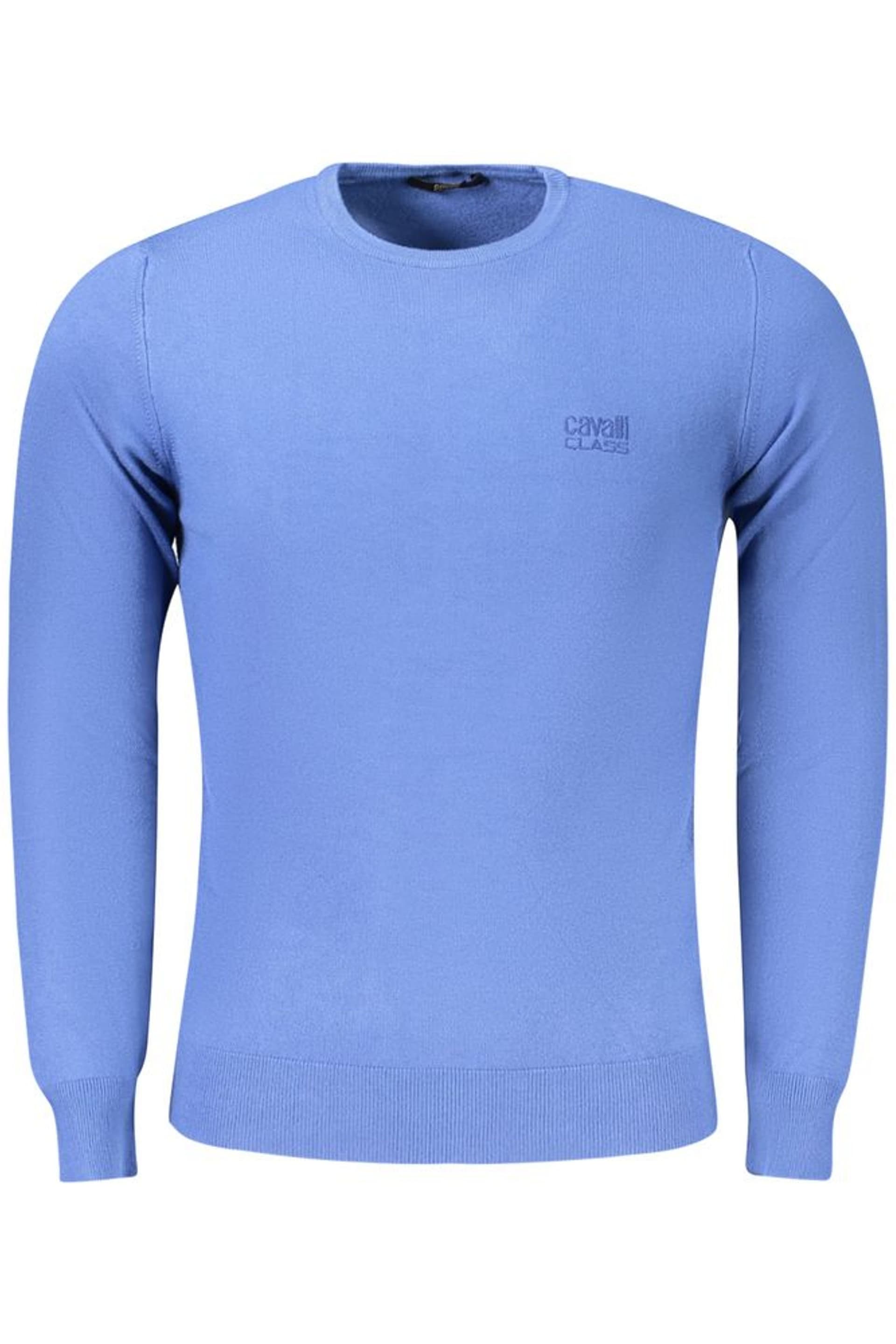 Cavalli Class Cavalli Class Men's Crew Neck Jumper Light Blue in Duck Egg Blue