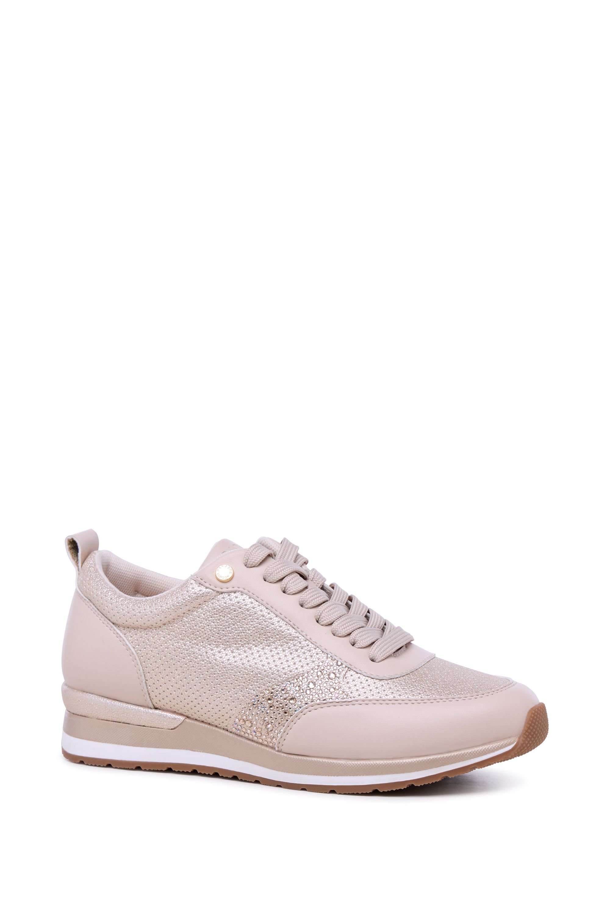 Paradox London Paradox London Women's Zerina Embellished Trainers in Nude - 2