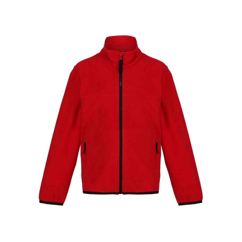 Regjun Regjun Men's Microfleece Full Zip Fleece Jacket in Red - 1
