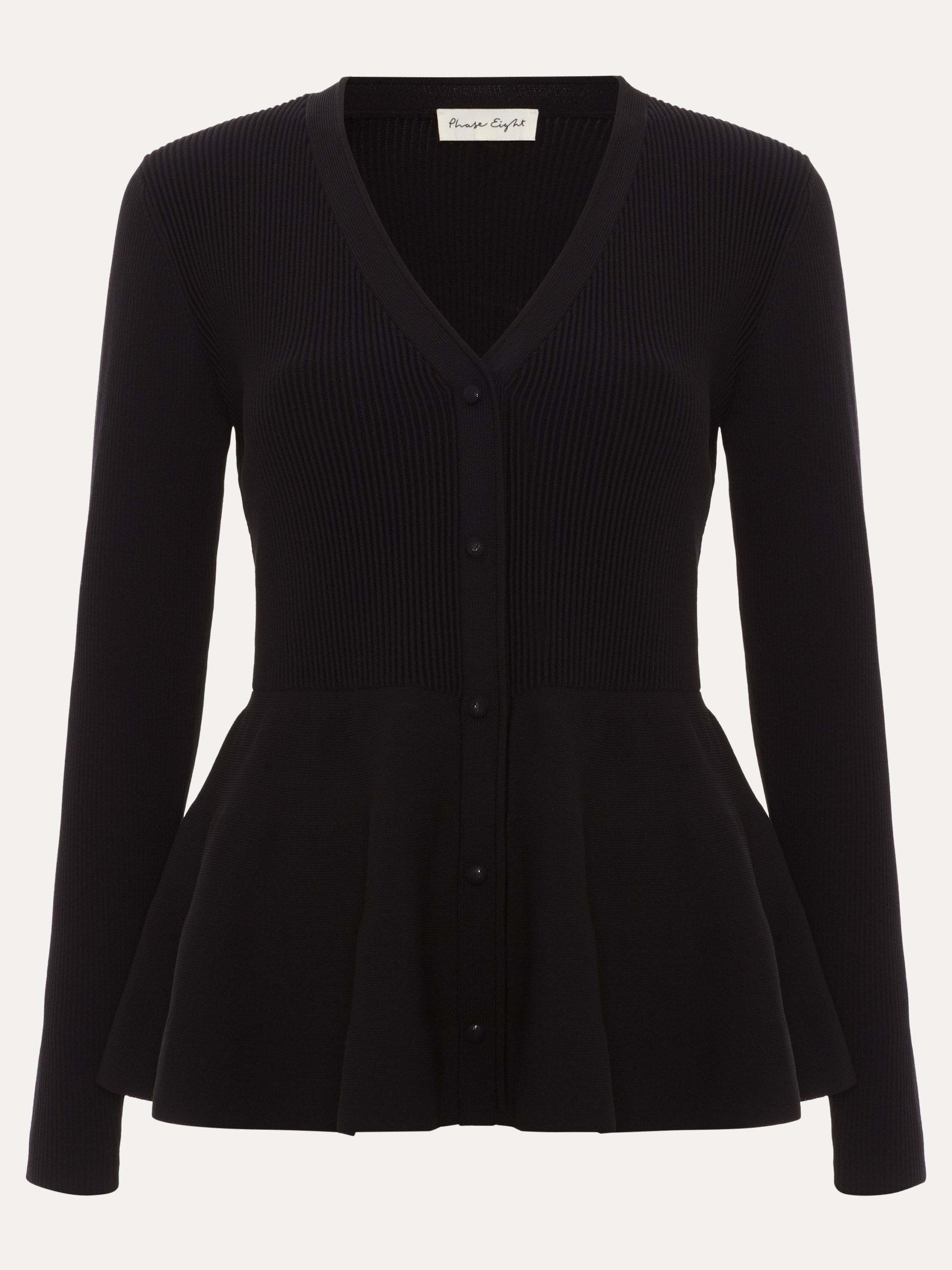 Phase Eight Phase Eight Women's Roma Peplum Cardigan in Black - 2