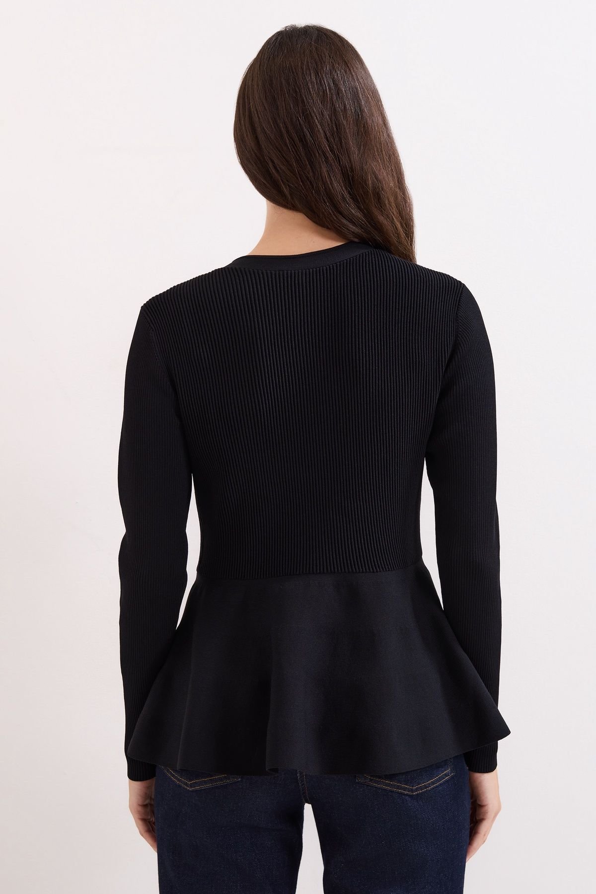 Phase Eight Phase Eight Women's Roma Peplum Cardigan in Black - 4