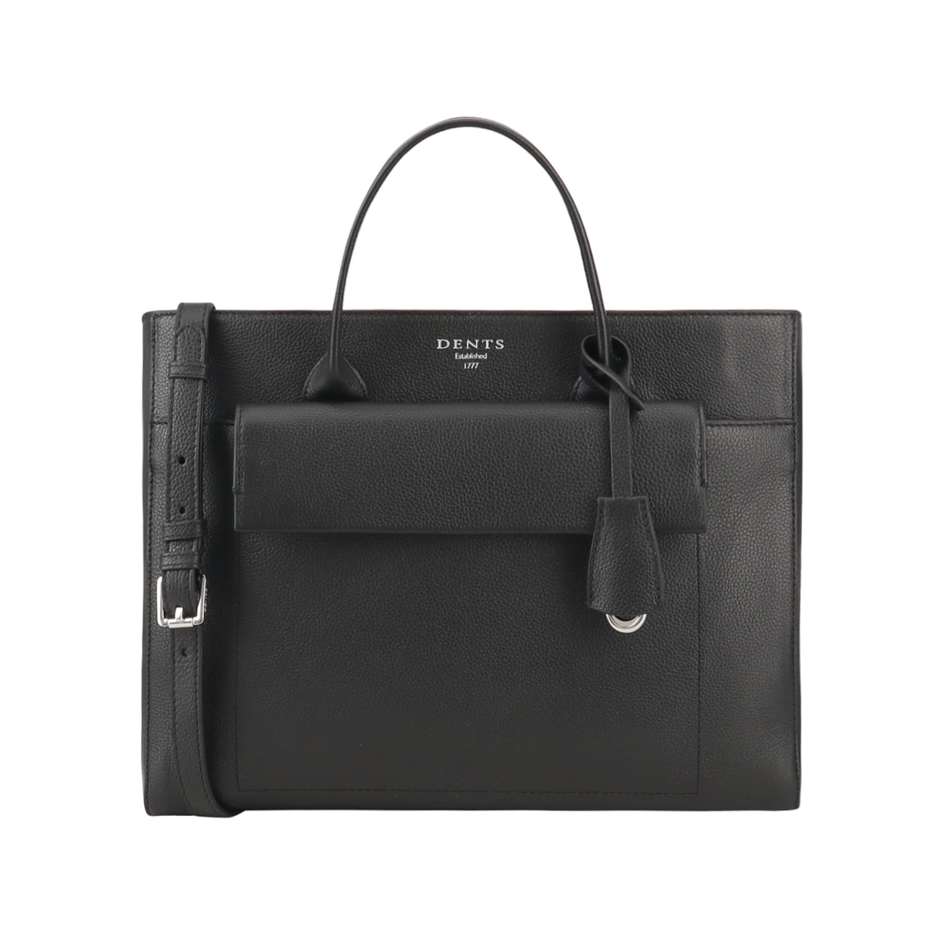 Dents Dents Women's Corvina Leather Shoulder Bag in Black