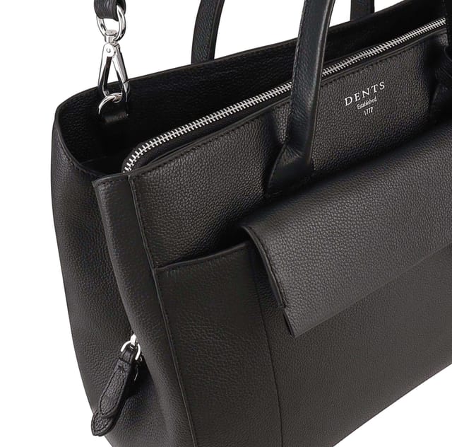 Dents Dents Women's Corvina Leather Shoulder Bag in Black - 3