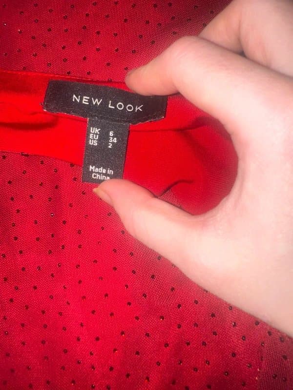 New Look RED new look halter neck mini dress