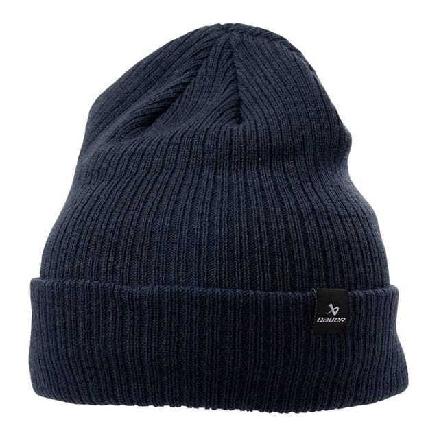 Bauer Bauer Men's Team Knitted Ribbed Beanie in Navy - 2