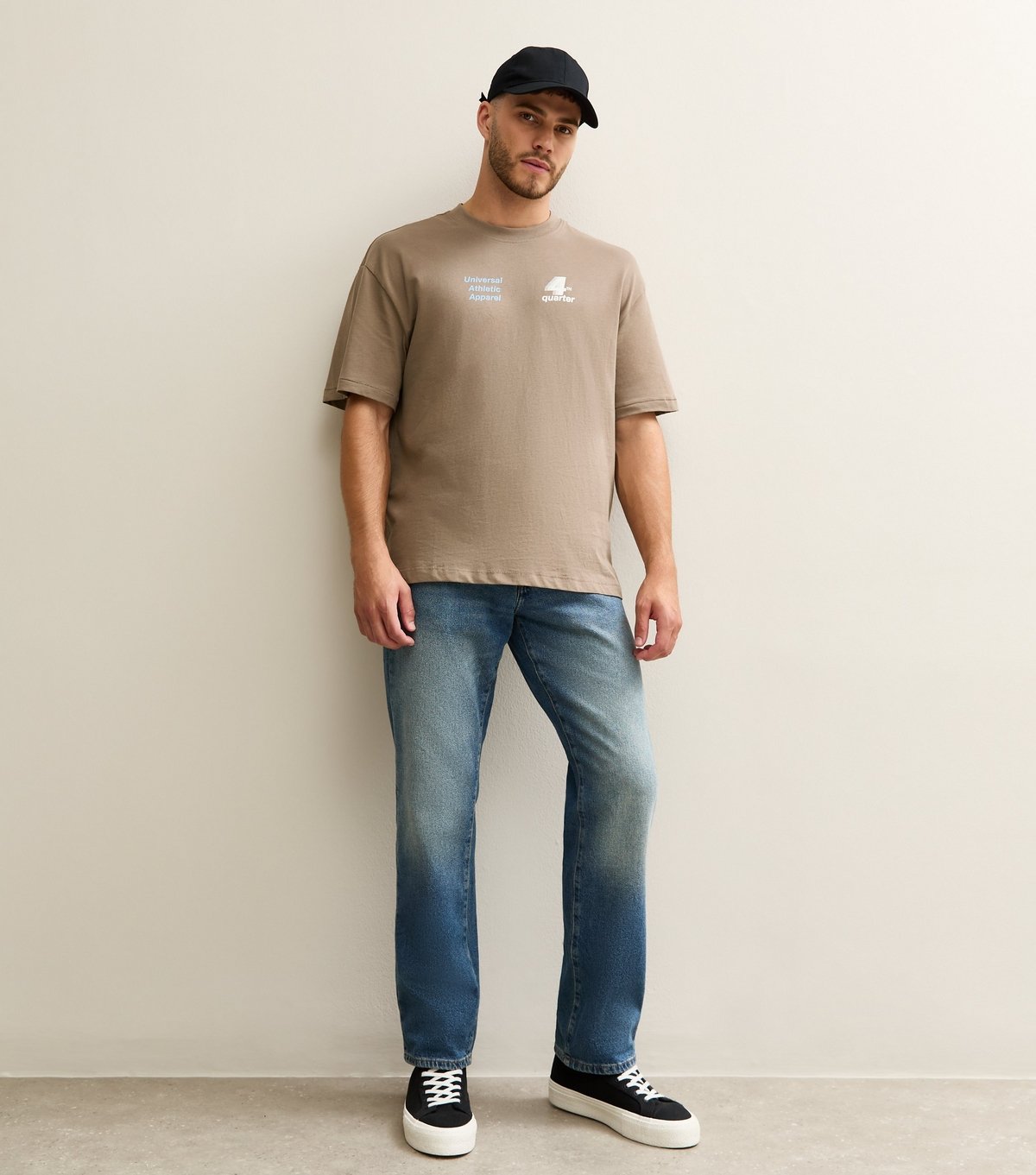 Only and Sons Men's Brown Cotton Universal Athletic Apparel Print T-Shirt Only and Sons New Look - 3