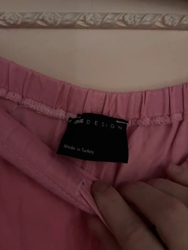 ASOS Pink satin trousers