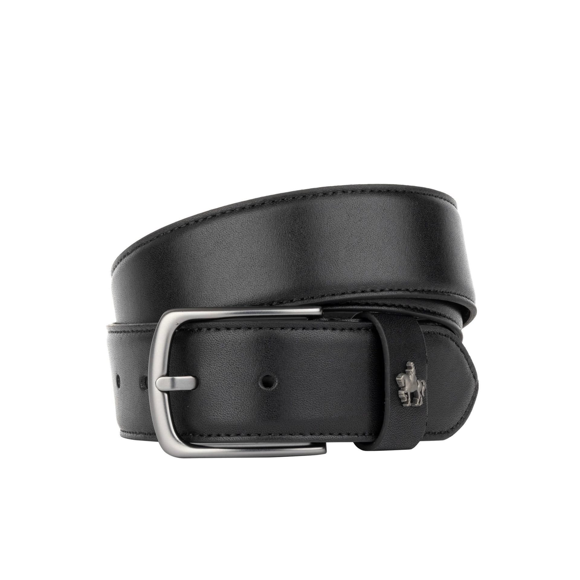 Embassy London Embassy London Men's James - Black Leather Belt