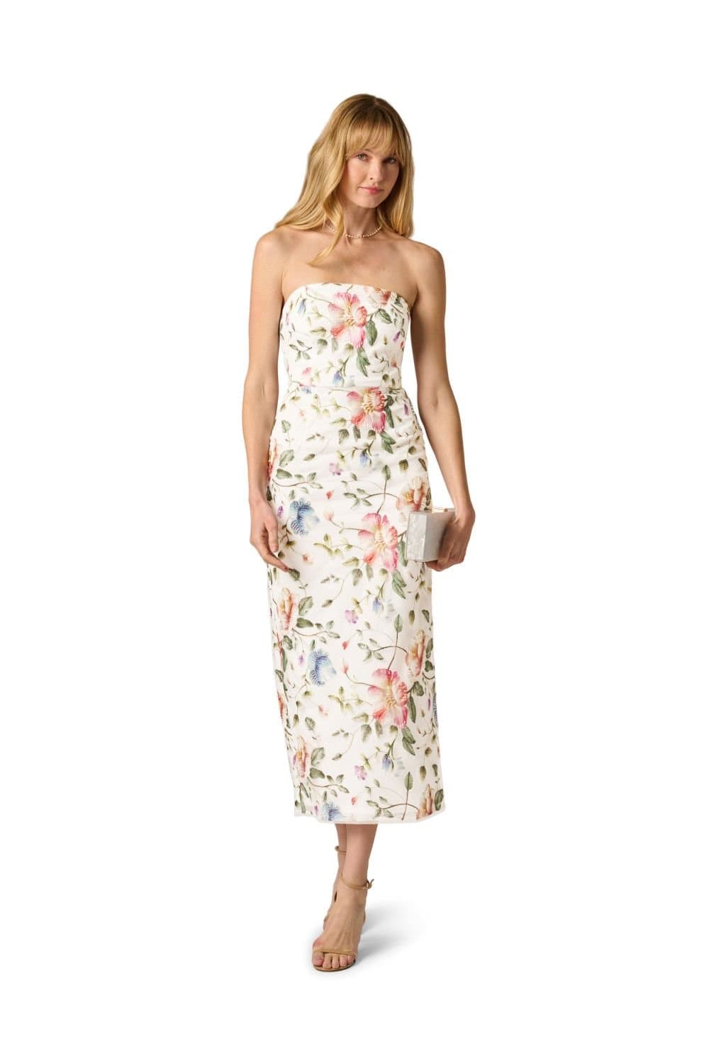 Adrianna Papell Adrianna Papell Women's Strapless Ankle Dress