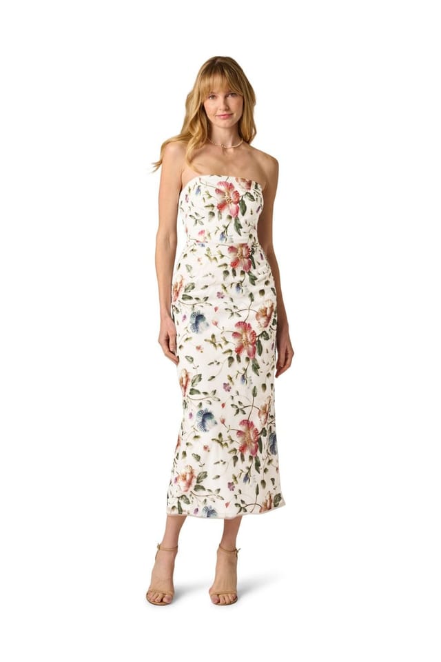 Adrianna Papell Adrianna Papell Women's Strapless Ankle Dress - 2