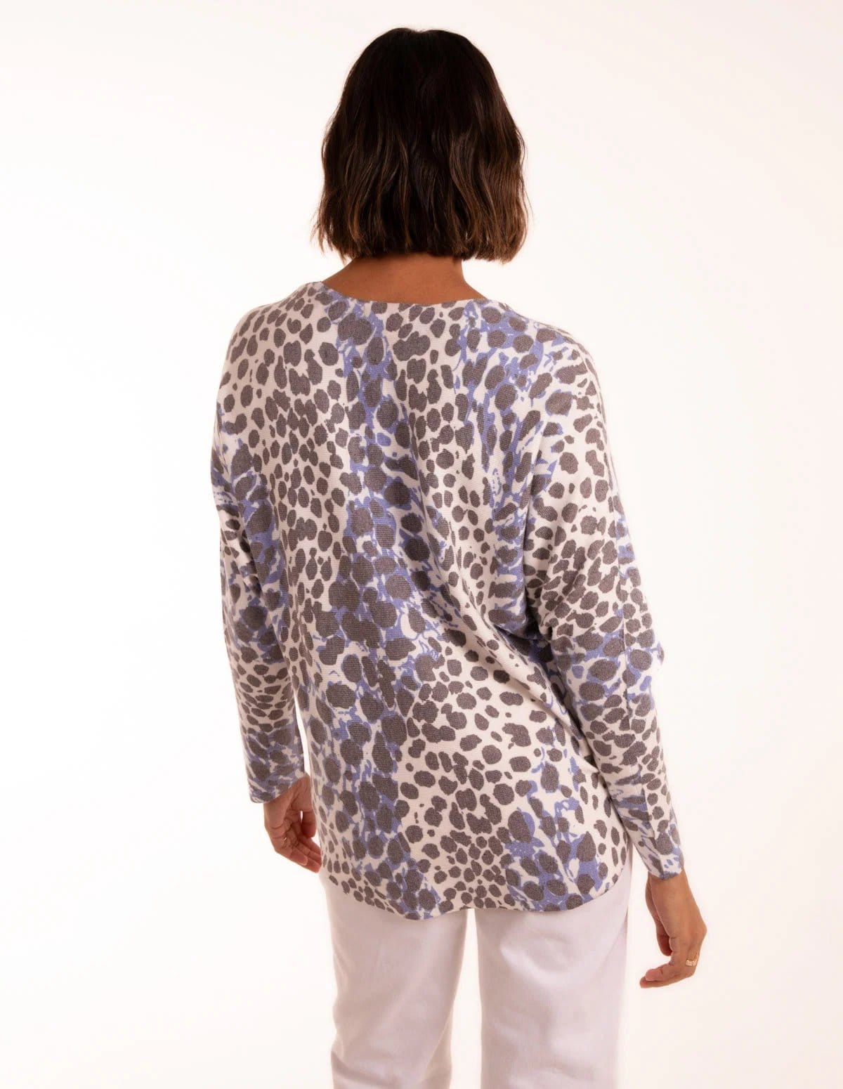 Blue Vanilla Leopard Soft Jumper - 4
