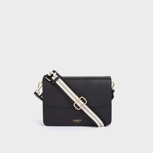 OSPREY LONDON OSPREY LONDON Women's The Margot Leather Crossbody Bag in Black - 2