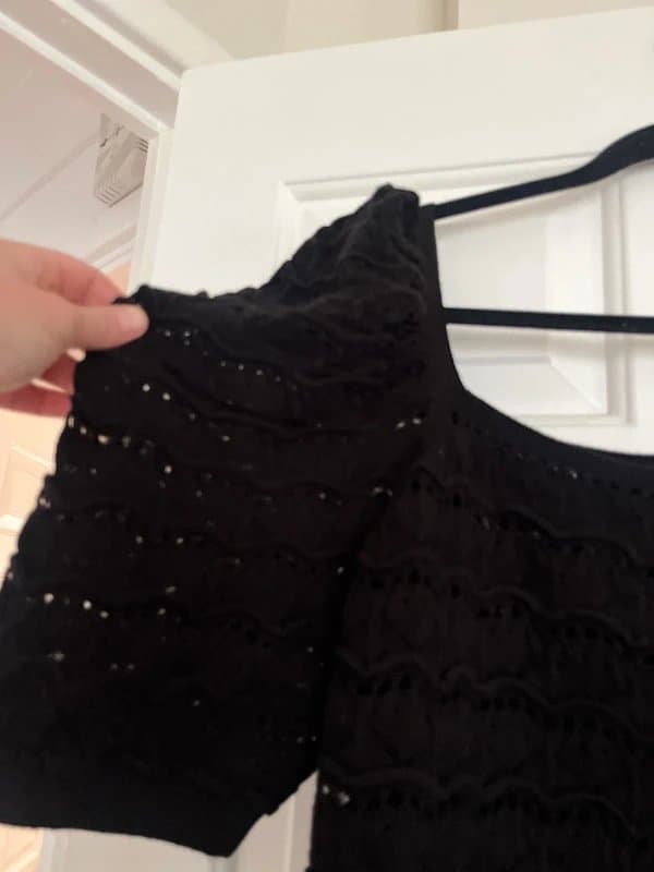 New Look New look fine knit puff sleeves top