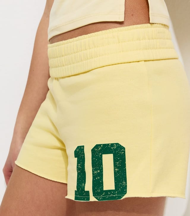 New Look Girls' Yellow 10 Logo Jersey Shorts New Look - 3
