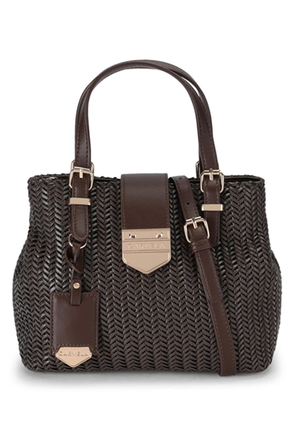 Carvela Carvela Women's 'Maria Mini Weave' Bag in Brown - 1