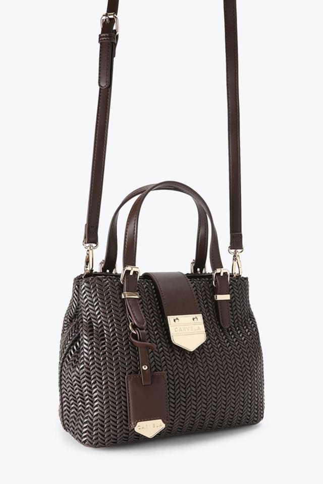 Carvela Carvela Women's 'Maria Mini Weave' Bag in Brown - 2