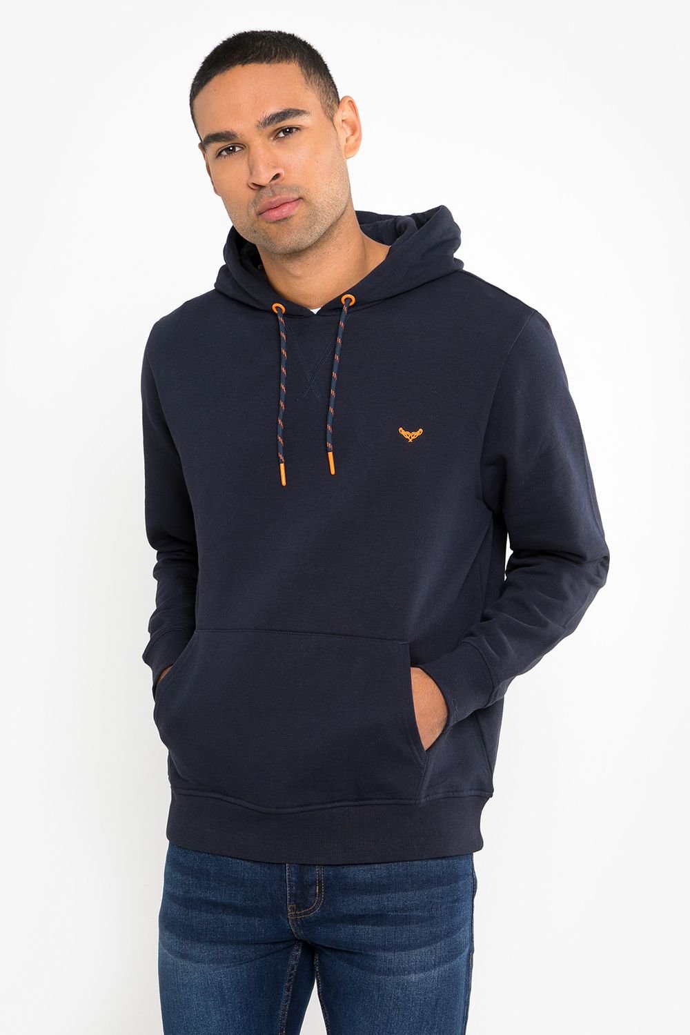 Threadbare Threadbare Men's Cotton Blend 'Clementine' Hoody in Navy - 3