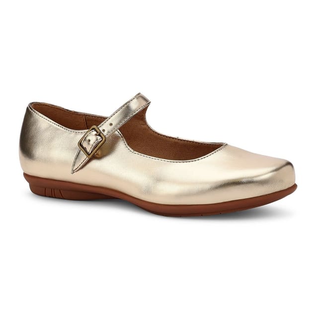 Hotter Hotter Women's 'Violet' Elegant Mary-Janes in Metallic Gold - 2