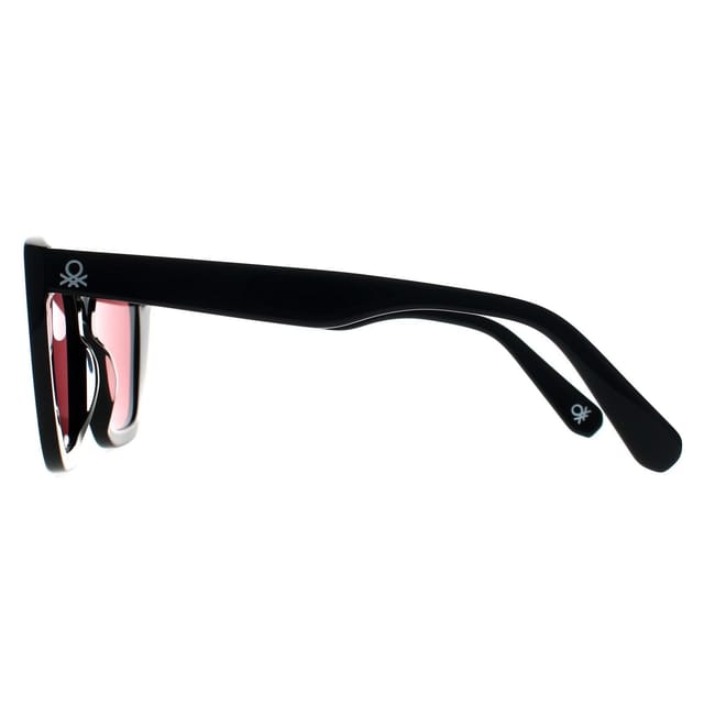 Benetton Benetton Women's Cat Eye Black Burgundy BE5061 - 3