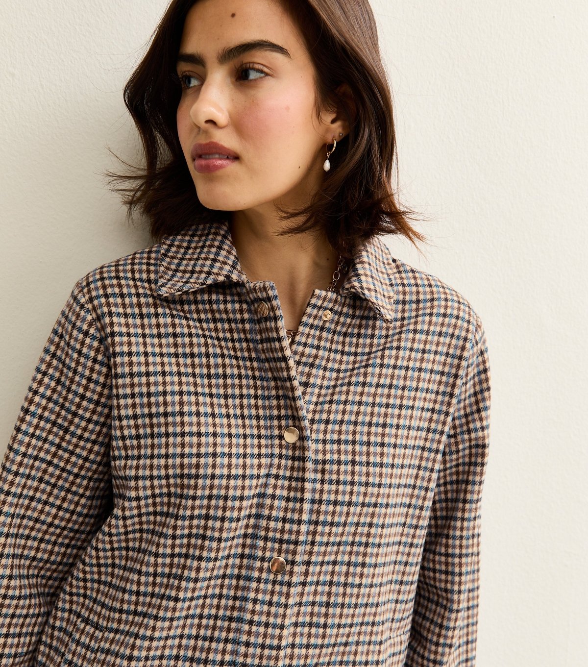 New Look Women's Brown Checked Shacket New Look - 2