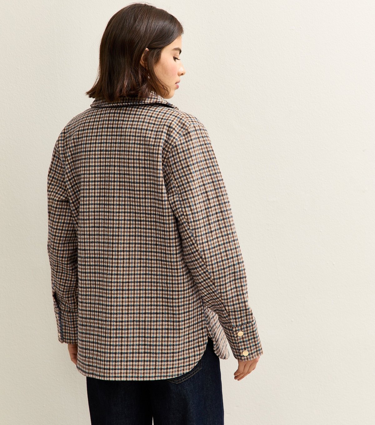 New Look Women's Brown Checked Shacket New Look - 4