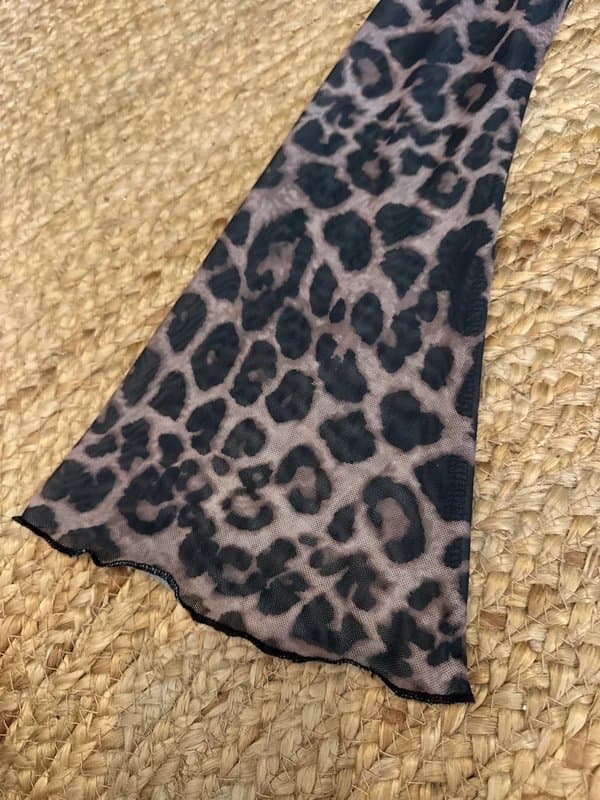 Shein Leopard print off the shoulder top size xs