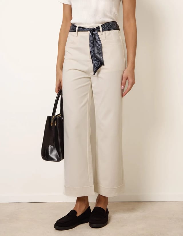 Blue Vanilla Scarf Belt Trousers - 2