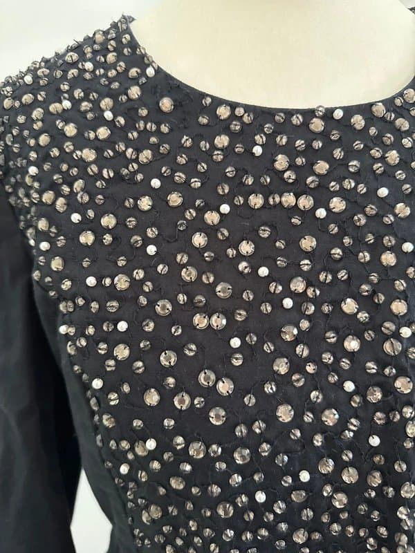 French Connection French Connection Black Embellished Mini Dress – UK 12
