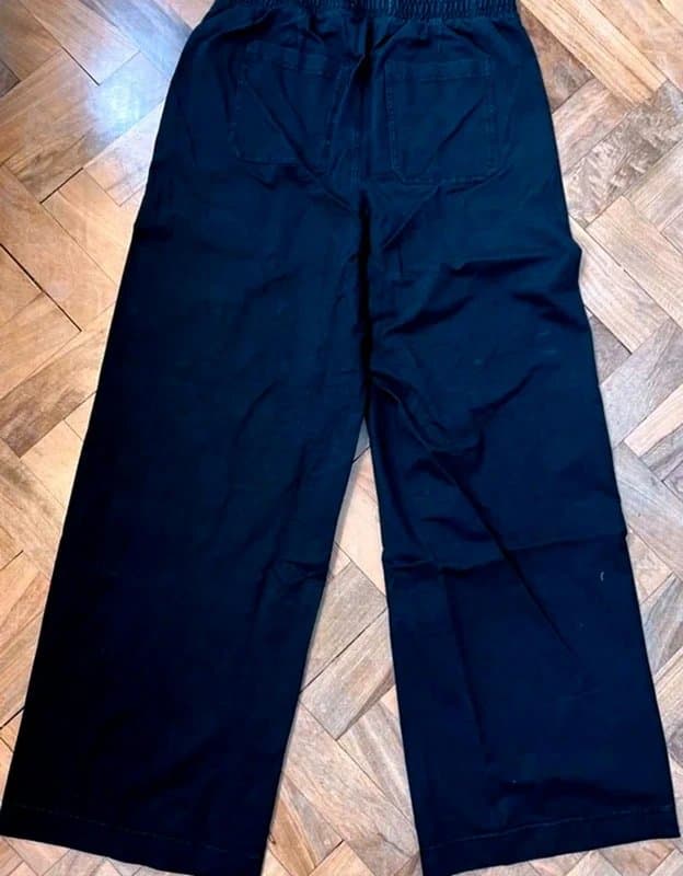 Marks & Spencer New M&S wide leg trousers black size 14 long