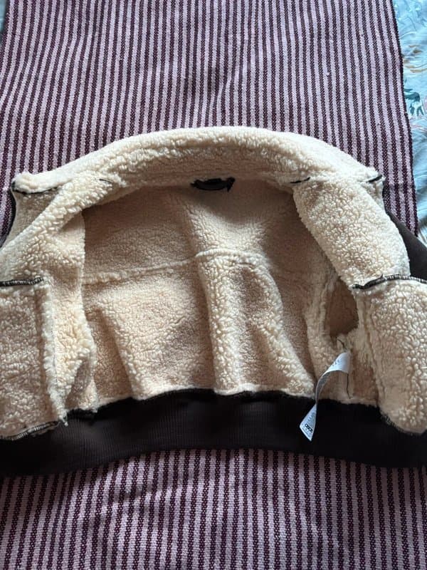 ASOS ASOS Faux Leather Cropped Flight Jacket