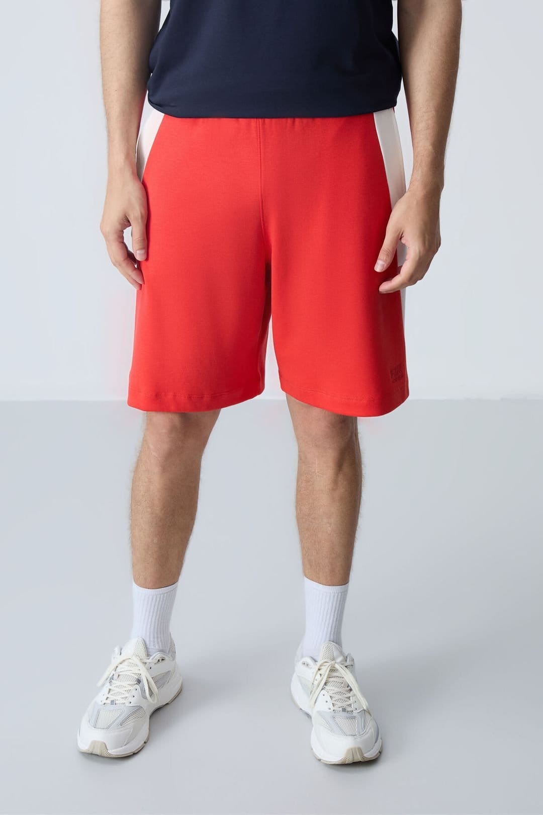 Tommy Life Tommy Life Men's Cotton Blend Sweat Shorts in Red - 4