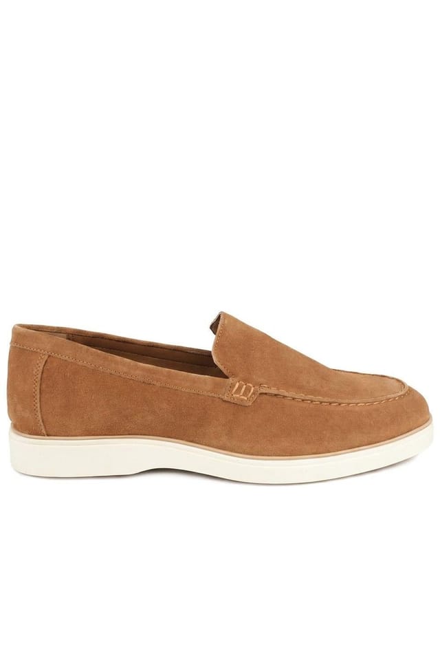 Jones Bootmaker Jones Bootmaker Men's Quarius All Leather Slip On Shoes in Brown - 2
